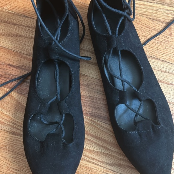 American Eagle Outfitters Pointed Toe Lace-Up Flats - Picture 7 of 10